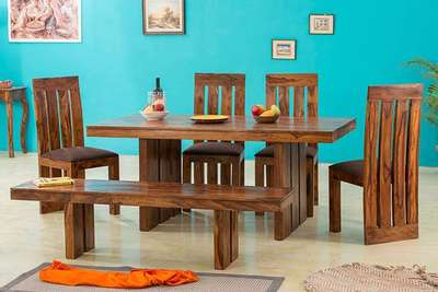 sheesam wood daining tabel set