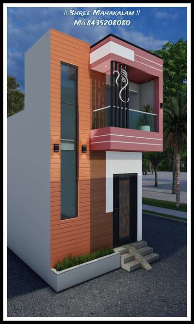 front elevation design. // er.rahul anjana // mo.8435208080 // shree Mahakalam  #HouseDesigns  #ElevationDesign  #LivingroomDesigns