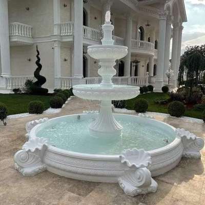 water fountain⛲ white marble  #fountain