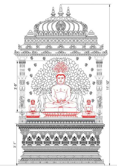 jain temple vedi work and design contact now....