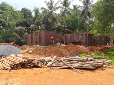 site @ Muthuvara #geohabbuilders #ONGOINGWORK #Ongoing_project #HouseConstruction #new_home #MixedRoofHouse