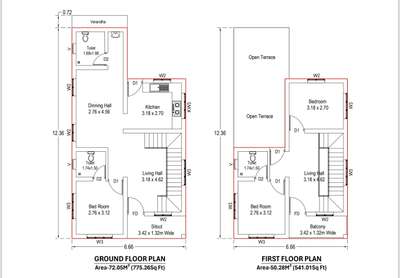 Area: 1316Sqft 3bhk
Location: Pazhuvil west
Model: Contemporary 
Contract type: Structural contract