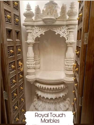 Makrana White Marble Home Temple  Contact us b8003943336 #temple #hometemple  #marble  #uniquedesign