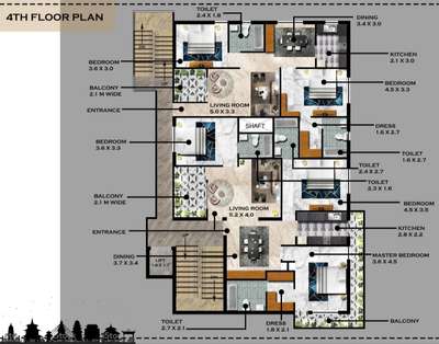 Photoshop render
3bhk apartment design  
#intetiordesign #architecturedesigns