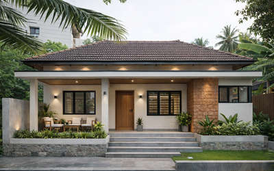 #thodupuzha  #rennovation  #under20lakh #1500sqft #singlestorey #sloperoof #moderntraditional #architecturedesigns #InteriorDesigner