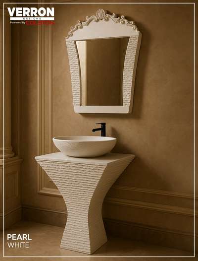 Wash basin with mirror  #HouseDesigns  #InteriorDesigner  # VERRON  #BuildingSupplies  #Buildind