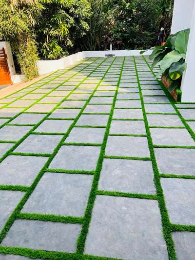 #stonework #Natural Grass