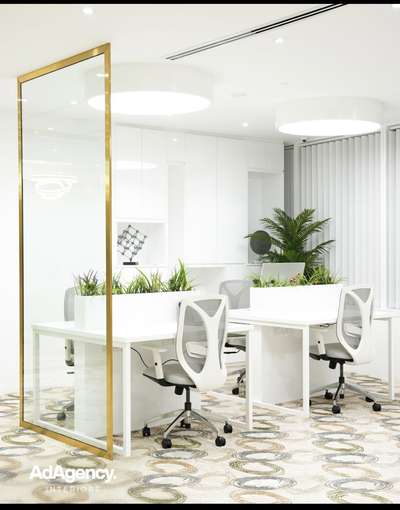 #officeinteriors  #minimalinterior  #whitetheme  #InteriorDesigner  #Architect  #CivilEngineer  #coasteffective  #moderndesign