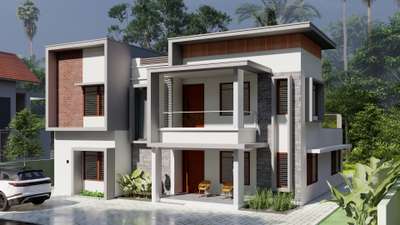 3D exterior elevation.
 #3d #3delevations#render
#residential