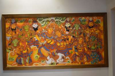new Mural Painting work.. Sakthypanchakshari...Size 6x3 feet
