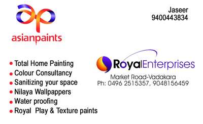Asian Paints Safe painting Services...Contract for more details :9400 44 38 34