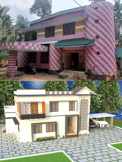 #HouseRenovation #3dexretiormodeling #sketchu