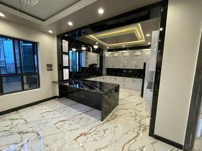 lobby with kitchen..