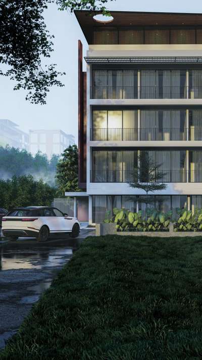 Apartment
Client - Mr. Salim
Site location - Palarivattom, Ernakulam, Kerala
Site area - 35 Cents
Built up area - 10,200 Sqft

A tropical haven in the sky, this multi-story dwelling boasts breathtaking views of the city. The structure features a tropical lifestyle in this stunning multi-story residence, featuring spacious balconies, natural textures, and an abundance of natural light. The multi-story dwelling combines sustainable design. Moreover, it showcases sleek lines, natural materials, and an effortless fusion of form and function. A tropical masterpiece of modern design, this multi-story residence features large windows, Biophilic facades and an abundance of natural beauty.
#HouseDesigns #house_planning #LandscapeDesign #InteriorDesign #projectmanagement