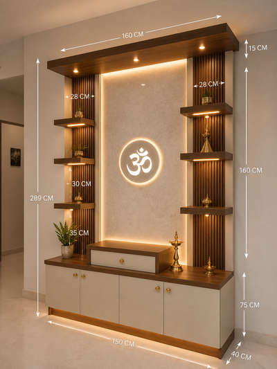 Luxury Wardrobe Design with Study Table | Modern Bedroom Interior Measurements (CM) | Space Saving Design

Description:
Looking for a smart and luxury bedroom wardrobe design with study setup? ✨

This redesigned premium bedroom concept features:
✔ Large wardrobe with practical storage
✔ Attached study table setup
✔ Open display shelves with warm LED lights
✔ Premium wood + cream finish
✔ False ceiling lighting
✔ Clean measurement layout in CM for easy execution

📏 Cutting List (Approx. in CM):
• Total Room Height: 305 CM
• Ceiling Drop: 15 CM
• Wardrobe Height: 210 CM
• Loft Height: 60 CM
• Wardrobe Width: 180 CM
• Study Table Width: 120 CM
• Side Shelf Depth: 45 CM