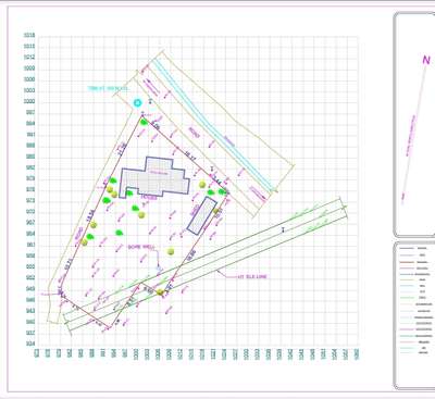 *Topographic & contour survey*
Additional area after one Acre will be needed 2500/Acre