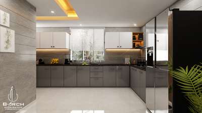 modern kitchen 
freelance work available 🏠
 #ModularKitchen  #modernhome  #modernarchitect  #KitchenIdeas  #grey  #Kannur