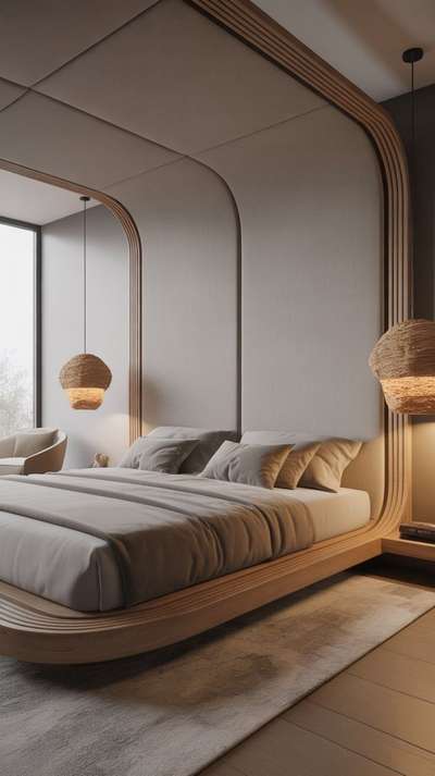 #BedroomDecor #MasterBedroom #BedroomDesigns #BedroomIdeas #WoodenBeds #ModernBedMaking #modernhome #tridentinfrastructures