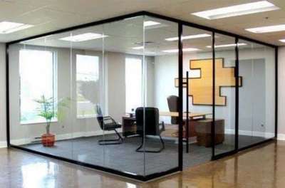 This aluminium profile work 450-per square feet with 10mm toughened glass
ph:-7011604340