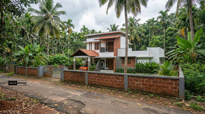 proposed 3d design ♥️

 #KeralaStyleHouse #exterior_Work #compoundwall