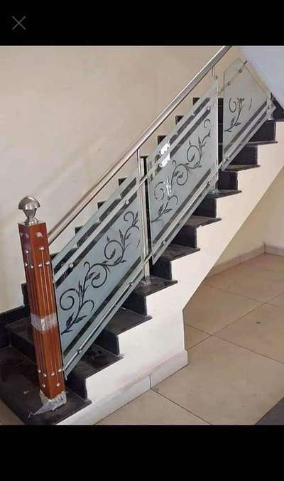 #StainlessSteelBalconyRailing #gilaswolldesign #gilas railing#steel railing#interior#engineer#balcony glass railing#steel gate