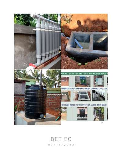 BET Rain Water Recharging Tank/pipe/Ground System
.
.
.
 About us,
    An Integrated Pollution Management Company based in KERALA & KARNATAKA. An ISO 9001:2015 Certified, MSME   Approved Startup with innovative Patent waiting Pollution Solving designs.

Email id : betenviro@gmail.com

contact no : 9400123132 , 9400992462

WhatsApp: https:/wa.link/5hzpgn
          www.betenviro.com
Services: 
 Water Treatment.
 ETP & STP Waste Water Treatment.
 Water Quality Testing Laboratory.
 Rain Water Filtrat #plasticfree #sustainable #ecofriendlyproducts #sustainableliving #sustainability #ecofriendlyliving #savetheplanet #gogreen #environment #recycle #zerowasteliving #environmentallyfriendly #climatechange #reuse #noplastic #reducereuserecycle #ecoliving #biodegradable #ecofashion #reusable #zerowastelifestyle #greenliving #zerowastehome  #zerowastelife#BETEnvirocare#BETEnvirotech
