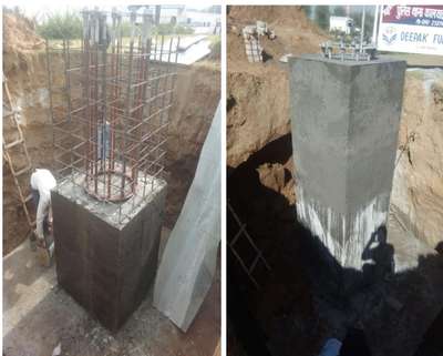 High Mast Tower Foundation Work #foundation #towerfoundation #column_reinforcement