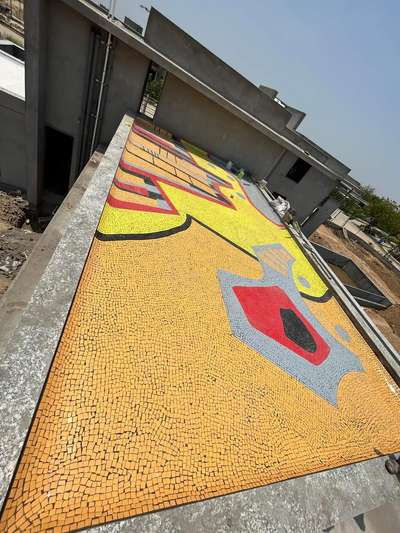 Water proofing and Fixing of china mosaic tiles.