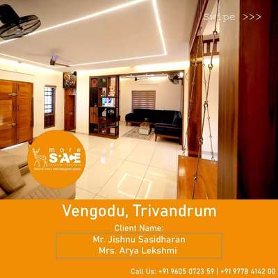 ഉമാമഹേശ്വരം 🏡 
Client name : Mr.Jishnu Sasidharan & Mrs. Arya lekshmi
Location: Vengodu, Trivandrum

Contact us today!
📱+91 9605072359 or 📱+91 9778414200

Morespace Interior Concepts has successfully finished another stunning transformation! Witness the impact of design come to life.
.
.
.
.
.
.
#transformingSpaces #InteriorDesignExcellence #MoreSpaceInteriors #DesigningDreams #interiordesign #interior #keralahomes #interiorstyling #architect #luxuryinteriors #customising #morespaceinteriors #morespaceinteriorconcepts👍🏻 #morespaceinteriorconcepts #kerala #insta #instagood #instadaily #aboutus #HomeDecor #InteriorDesigner #dreamhomes #KeralaStyleHouse #TraditionalHouse #traditionaldesign #ModularKitchen #modularwardrobe #Modularfurniture #ownfactory #TexturePainting #livingroominterior #bedroominteriors #KitchenIdeas #ClosedKitchen #LargeKitchen #ModularKitchen #MasterBedroom #Prayerrooms #Prayerunit #tvunitinterior #LUXURY_INTERIOR #