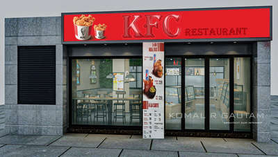 KFC Restaurant 😋
.
.
follow
.
.
3d view  #3DoorWardrobe 3d kfc #3d cafe #3DPlans  #3500sqftHouse