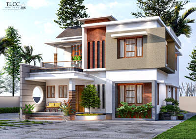 #3delevation🏠  #KeralaStyleHouse  #HouseDesigns  #ElevationDesign  #4BHKHouse   #plandesignHouse_Plan