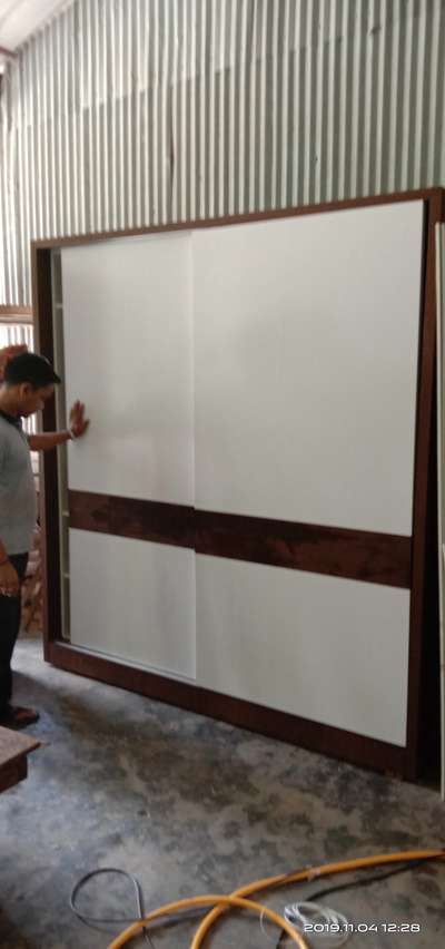 Sliding wardrobe work progress in our factory