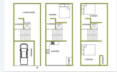 #15x30plot  #G+2PLOT ELEVATION  #3BHK +PARKING AREA PLAN #G+2 PLANNING  #