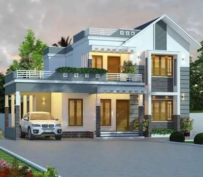 Residence design 
1885sqft
 #SmallHomePlans  #HouseDesigns #Pathanamthitta #Alappuzha
