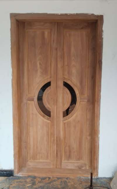 TEAK DOUBLE DOOR