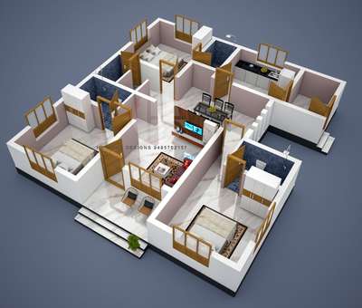 3D Plan 🔥 3ഡി പ്ലാനുകൾ തയ്യാറാക്കാനായി PLEASE CONTACT HR HOME DESIGNS: 9495762157  #3dplans #FloorPlans #kerala