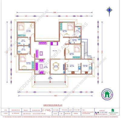 #22 Cent ൽ  4 BHK , 3 attached bathroom +1 common bathroom, work area,  dining room, formal living ,  family living & Sitout എന്നിവയടങ്ങുന്ന വിശാലമായ Area  യിൽ 2216 sqft വിസ്തീർണ്ണമുള്ള കിഴക്ക് ദർശനത്തോടു കൂടിയ ഒരു നില വീട്.

Building Plan നിനും , permission drawing നും , വീട്  നിർമ്മാണത്തിനും താല്പര്യമുള്ളവർ Contact ചെയ്യുക MODERNHOMES Builders& Interiors .
call or whatsapp @  95: 67: 17:00: 88
email: modernhomes12@gmail.com