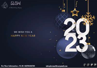 Happy New Year! 2023 is the beginning of a new chapter. This is your year. Make it happen.


Glow Marble - A Marble Carving Company


For more information: 91+6376120730

________________________________