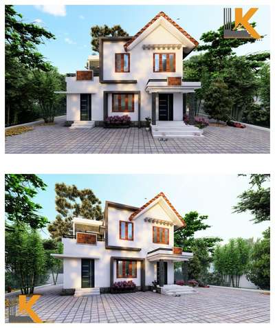 proposed elevation at Thiruvalla
 #ElevationDesign #3BHKHouse  #ContemporaryHouse  #lkdesignersanddevelopers