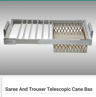 Trouser/Saree Rack with Rotten Basket Pull Out