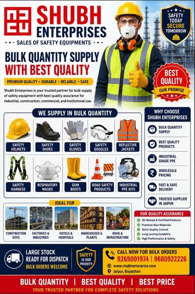 Shubh Enterprises is a leading insulation material supplier in Jaipur, Rajasthan, offering premium quality thermal insulation, acoustic insulation and soundproof insulation materials in bulk quantity at competitive prices. We are a trusted source for Rockwool insulation, Glass Wool insulation, K-Flex insulation, XLPE insulation, Nitrile Rubber insulation, Bubble Sheet insulation and complete insulation accessories for industrial, commercial and residential projects.

If you are searching for insulation material supplier Jaipur, Rockwool supplier Jaipur, Glass Wool supplier Jaipur or soundproof insulation material near me, Shubh Enterprises provides reliable supply with fast delivery and wholesale pricing. Our insulation materials are widely used in factories, power plants, HVAC ducting, pipelines, boilers, chillers, cold rooms, hotels, hospitals and commercial buildings.

Our insulation product range includes Rockwool mattresses and slabs, Glass Wool rolls and blankets, K-Flex elastome