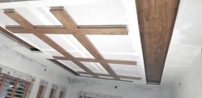 GYPSUM ceiling and veneer work on going 
site: kunnamkulam