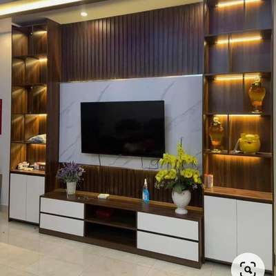 LED TV unit interior design  #ledpanel