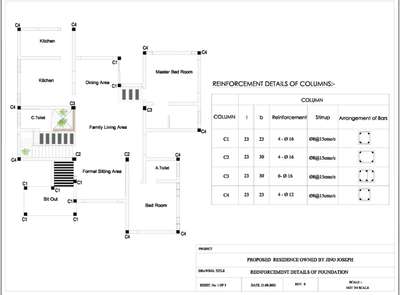 #Structural_Drawing   #villaproject  #mixedfooting   #randomrubble  #column_footing