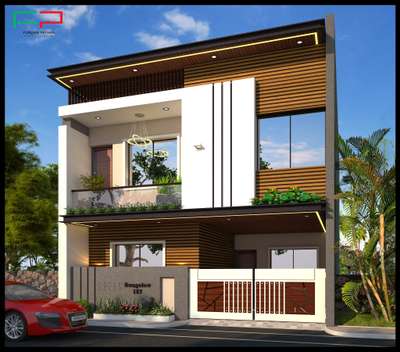 This front elevation designs double floor building uses white front elevation designs colour for its housing elevation designs for house.

Additionally, the use of wood strips contrast house front elevation designs colour gives it a more impactful overall appeal.

The subtle use of HPL material as gaurder in the front elevation designs for house makes it look lavish and posh.

GREEN Special Homes services are fully centered around the client and their visions. We cater to all services related to architecture, structural designing and interior design etc. We are known for delivering top-notch Architectural designing solutions and our satisfied customers are proof for it. Our projects include residential, commercial, institutional and other architectural and interior services. Our first priority is client satisfaction with innovative and quality approach towards our project. 

Contact us +917869293677.Call/Whatsapp.
Email :- greenspecialhomes@gmail.com