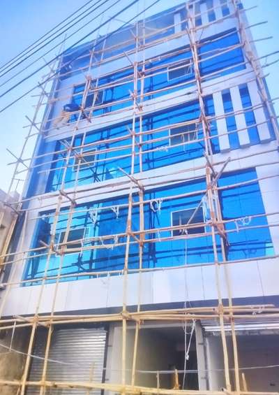 complete Elevation ACP And Toughnend Glass Sturctural Glazing 🌇🌇🌇 #9636489768