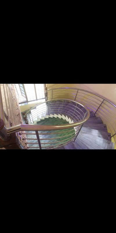 curve stair handrail