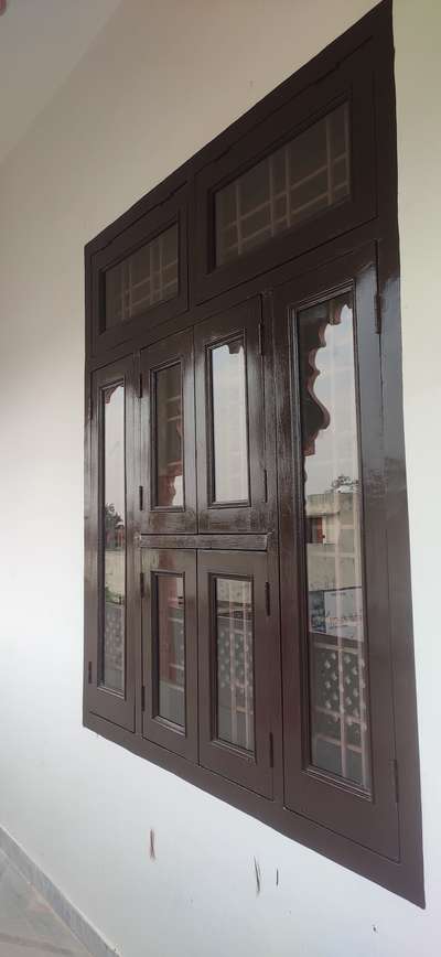 windows glass+net #WoodenWindows