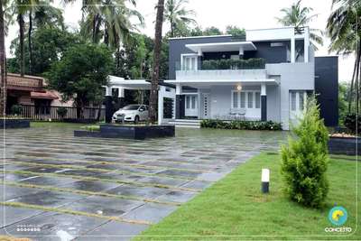 #exterior_Work #Architect  #LandscapeDesign #HouseDesigns  #exteriorcladingstone #completed_house_construction  #ContemporaryHouse  #Architectural&Interior #homedesignkerala  #HouseConstruction  #house_exterior_designs #ElevationHome  #landscapearchitecture #kerala_architecture  #exteriorhousedesign #LandscapeIdeas #architecturedesigners  #LandscapeGarden