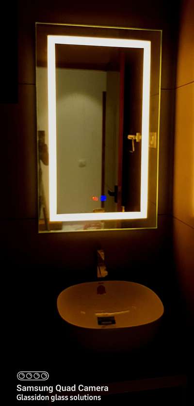 #LED SENSOR MIRROR  WITH DEFFOGER,site Roopesh em ,chorode